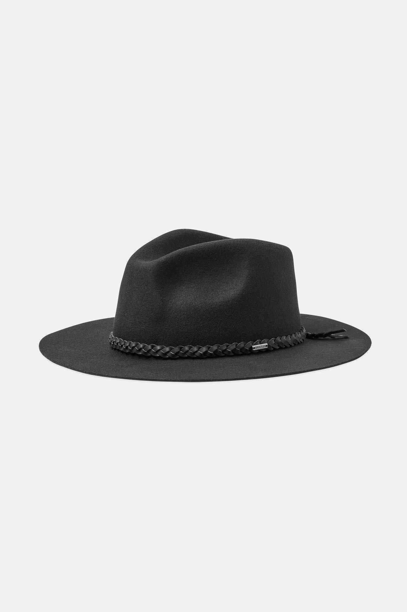 Dámské Fedoras Brixton Messer Western Fedora Černé | DJT516304