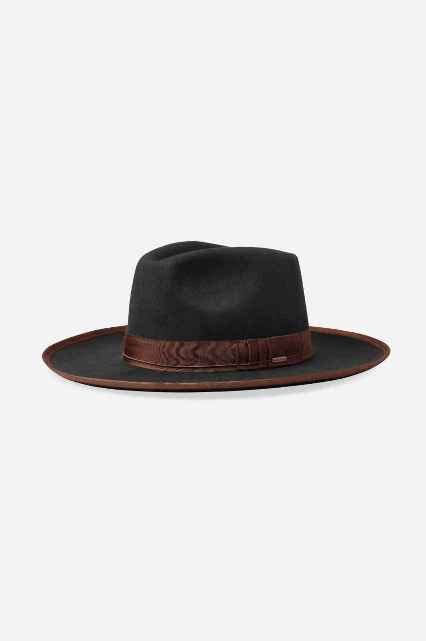 Dámské Fedoras Brixton Reno Fedora Černé Hnědé | BUZ934286