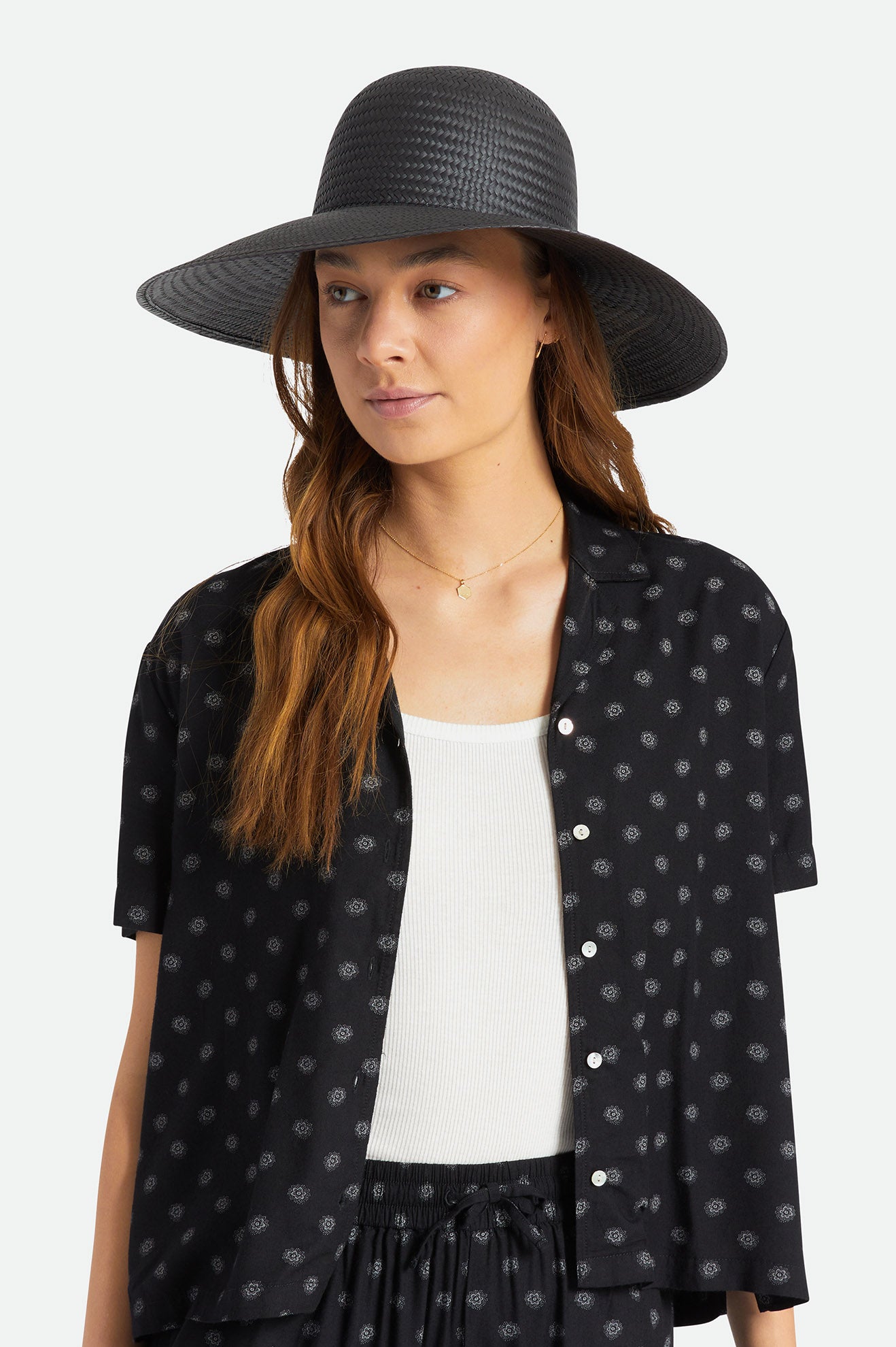 Dámské Klobouky Brixton Janae Sun Hat Černé | PXU639417