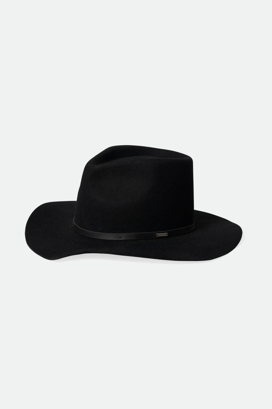 Dámské Klobouky Brixton Whiskey River Cowboy Hat Černé | OFW167905