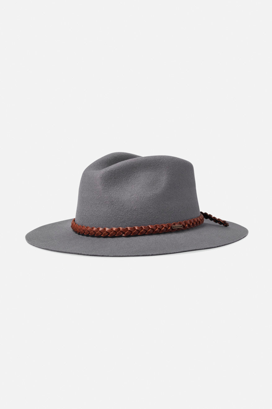 Pánské Fedoras Brixton Messer Western Šedé | HRY016457