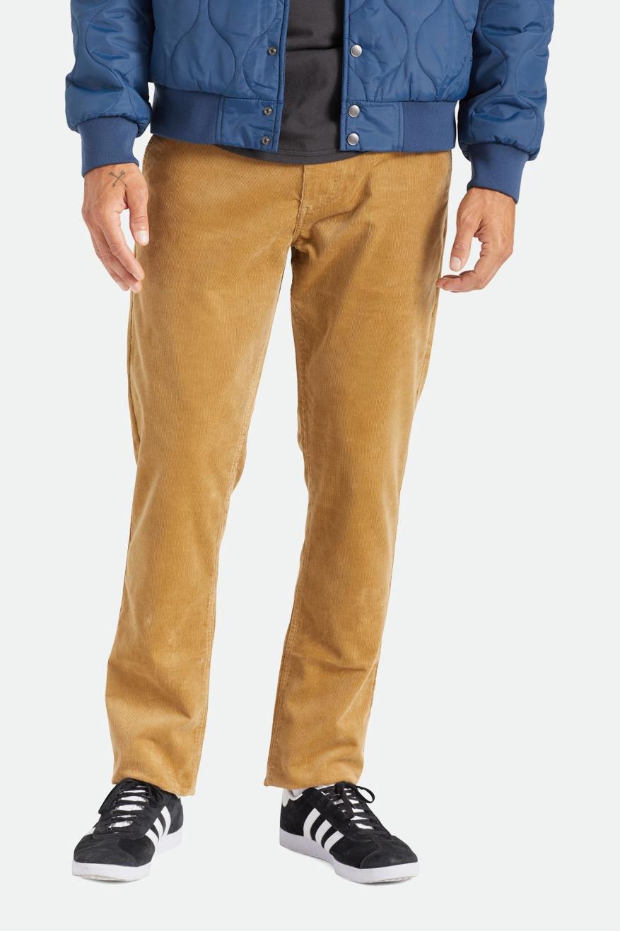 Pánské Kalhoty Brixton Choice Chino Regular Hnědožlutý | QNG102693