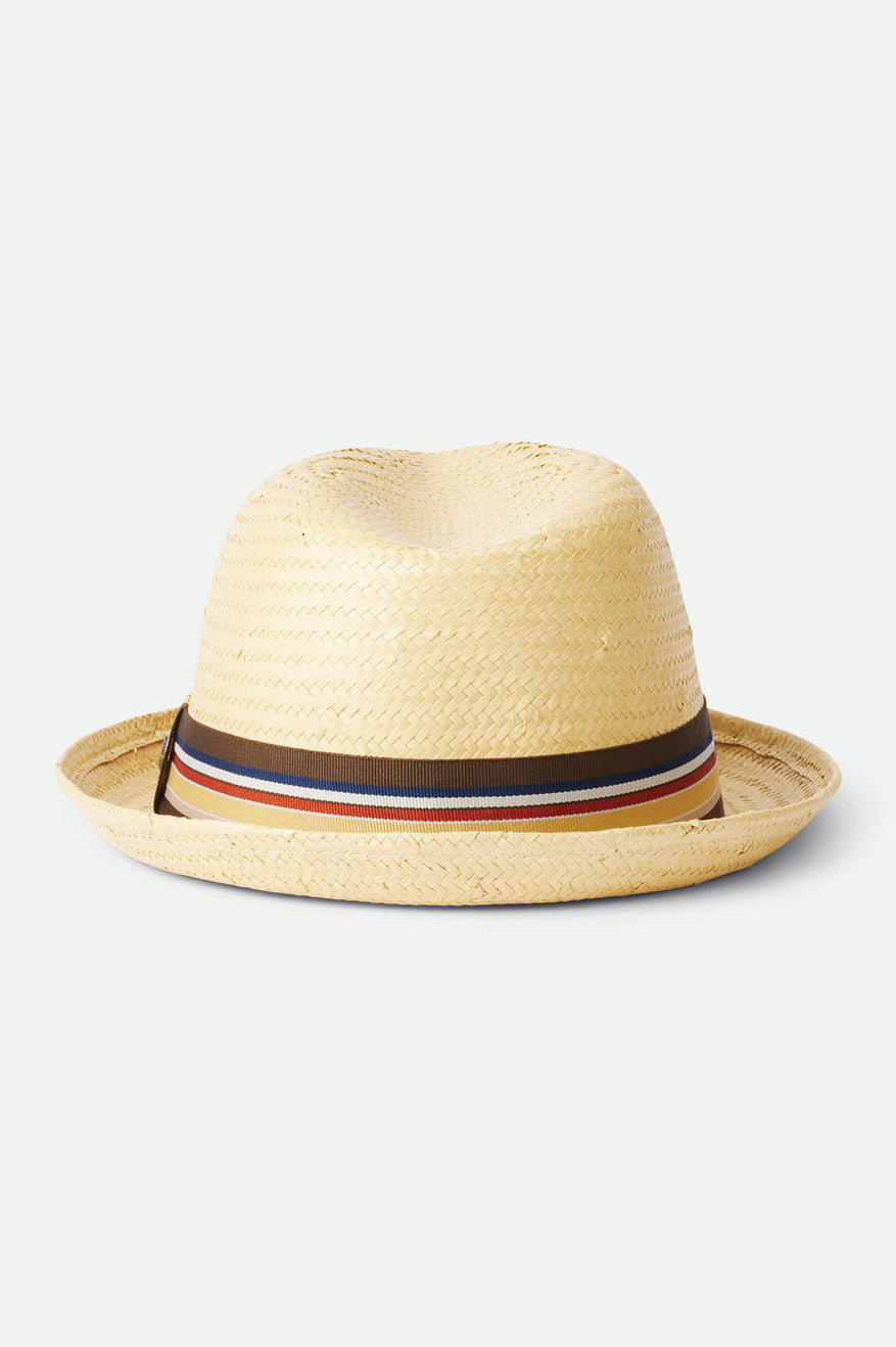 Dámské Fedoras Brixton Castor Straw Fedora Hnědé | ZJM398645