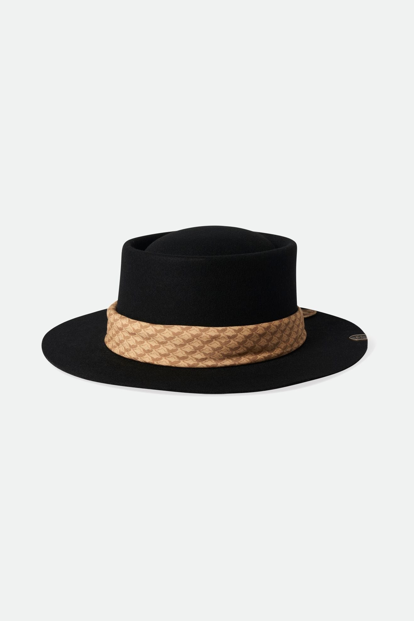 Dámské Fedoras Brixton Fender Jaguar Contour Fedora Černé | PRL506478