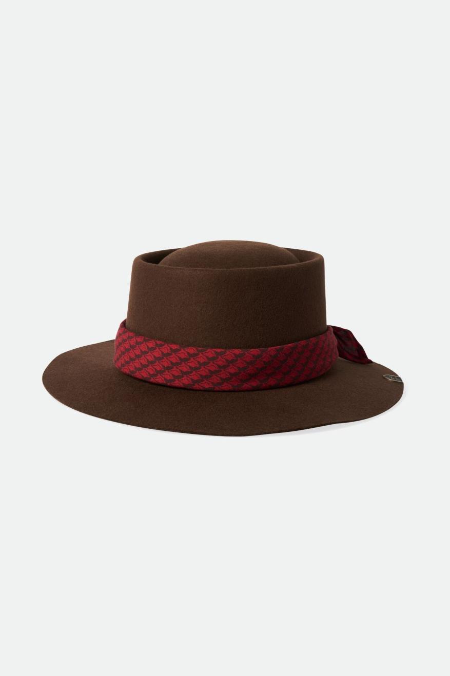 Dámské Fedoras Brixton Fender Jaguar Contour Fedora Hnědé | YTA143879