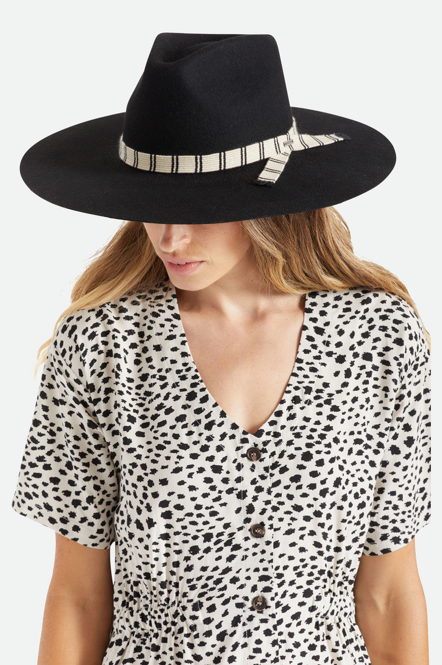 Dámské Fedoras Brixton Leigh Felt Fedora Černé | CYZ137862