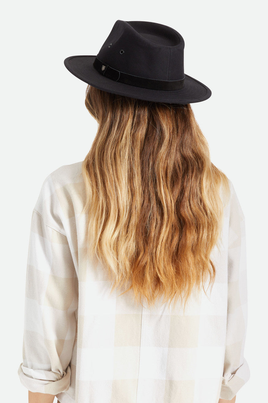 Dámské Fedoras Brixton Messer Utility Adventure Fedora Černé | GXN760241