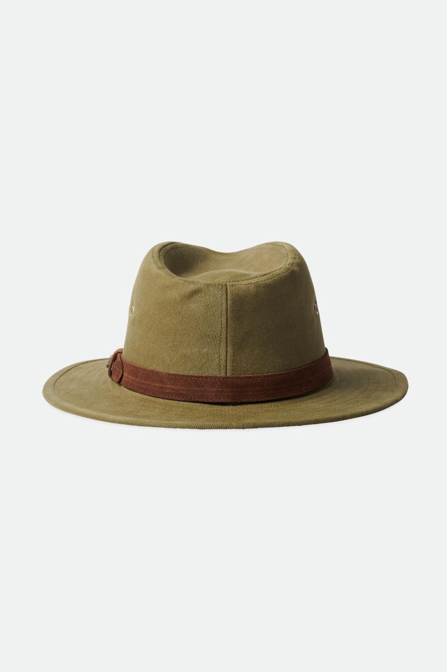 Dámské Fedoras Brixton Messer Utility Adventure Fedora Olivy Zelené | NPE045832