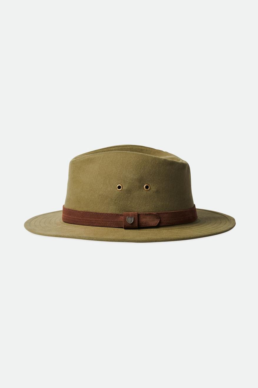 Dámské Fedoras Brixton Messer Utility Adventure Fedora Olivy Zelené | NPE045832