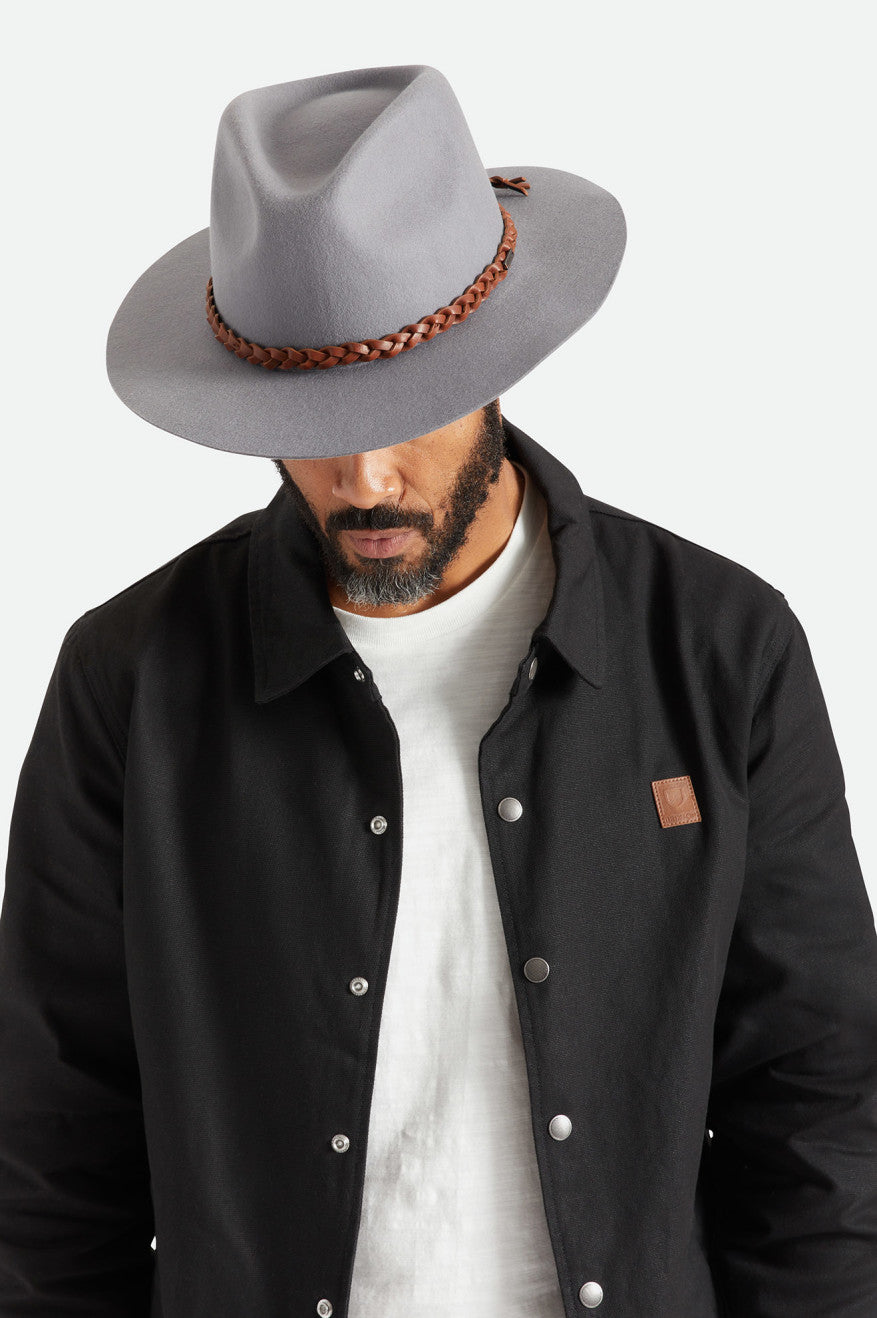 Dámské Fedoras Brixton Messer Western Fedora Šedé | HXK275104