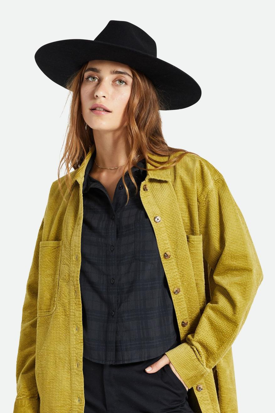 Dámské Fedoras Brixton Primrose Felt Fedora Černé | HCQ589716