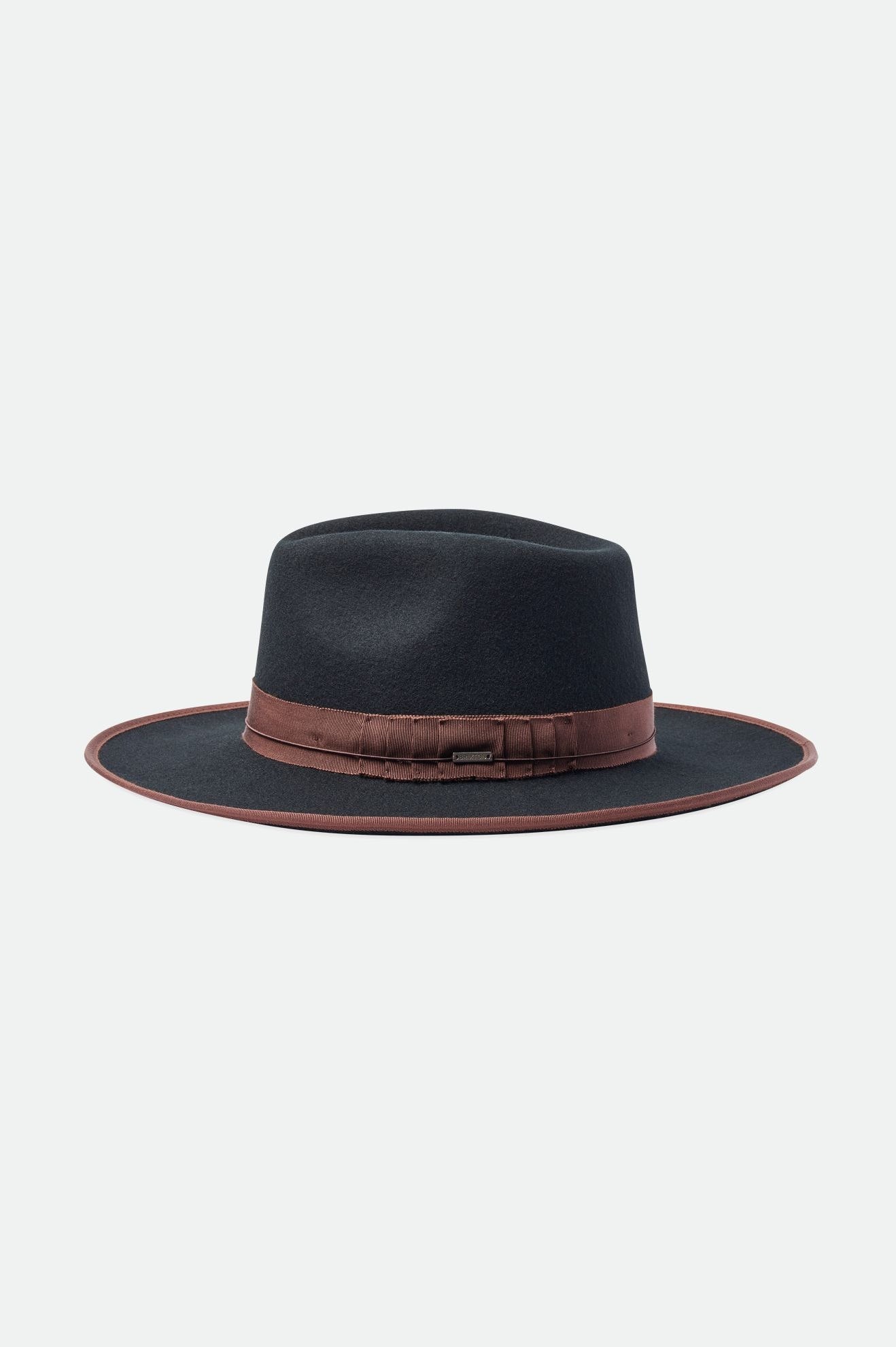 Dámské Fedoras Brixton Reno Fedora Černé Hnědé | BUZ934286