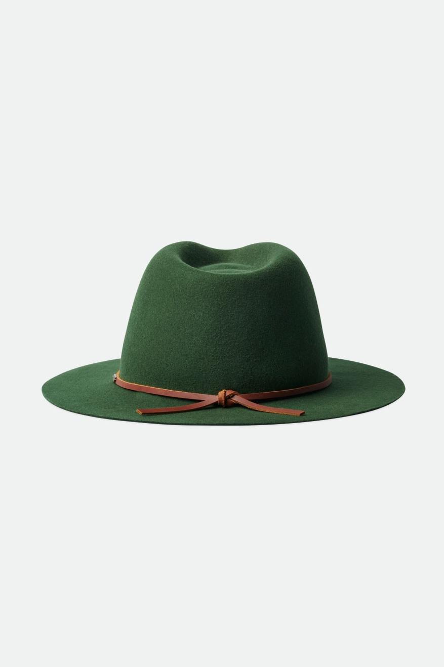 Dámské Fedoras Brixton Wesley Packable Fedora Zelene | MBD926751