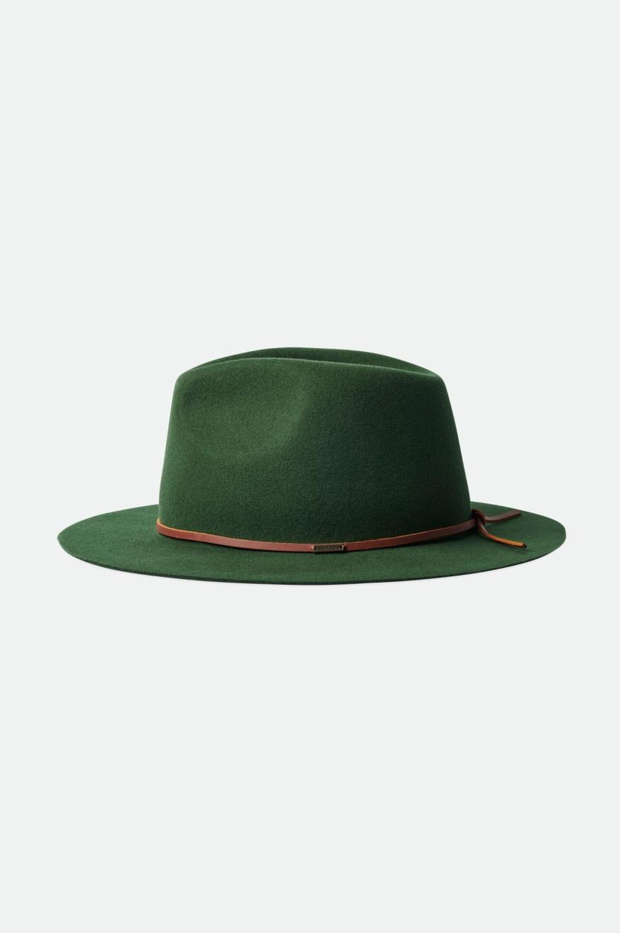 Dámské Fedoras Brixton Wesley Packable Fedora Zelene | MBD926751