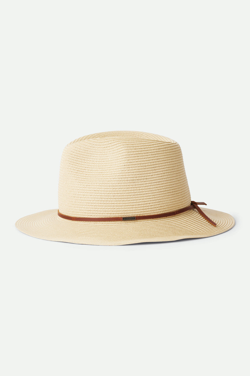 Dámské Fedoras Brixton Wesley Straw Packable Fedora Hnědé | PZA862743