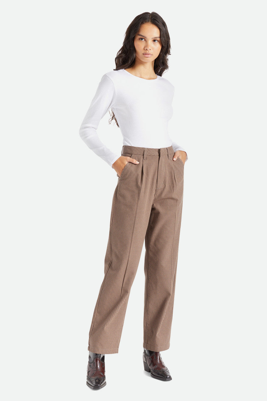 Dámské Kalhoty Brixton Victory Trouser Tmavě Zelene | OGS384210