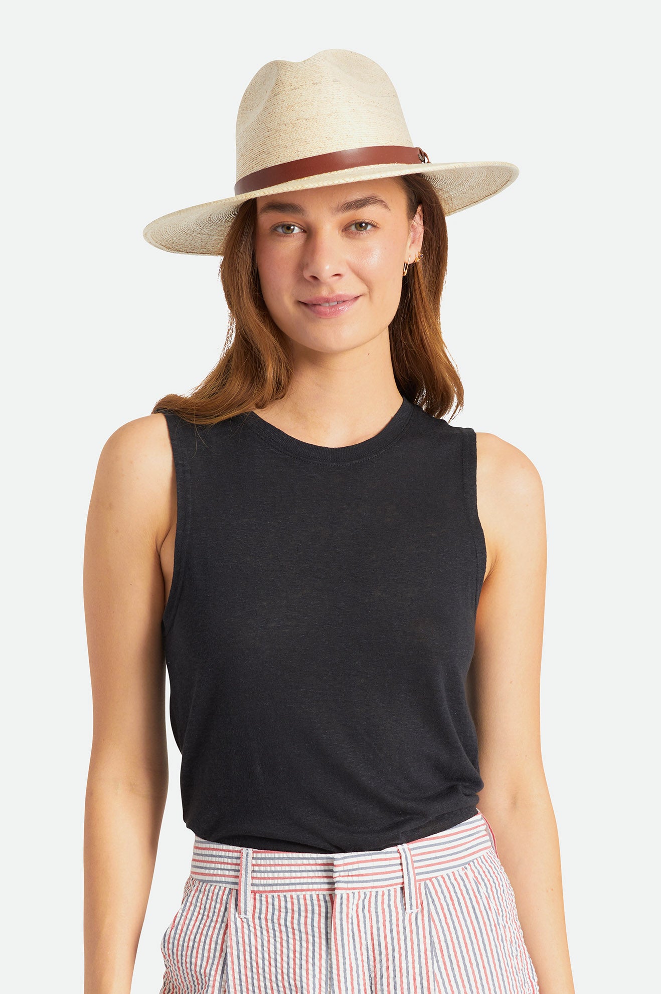 Dámské Klobouky Brixton Field Proper Straw Hat Béžový | TOA245036