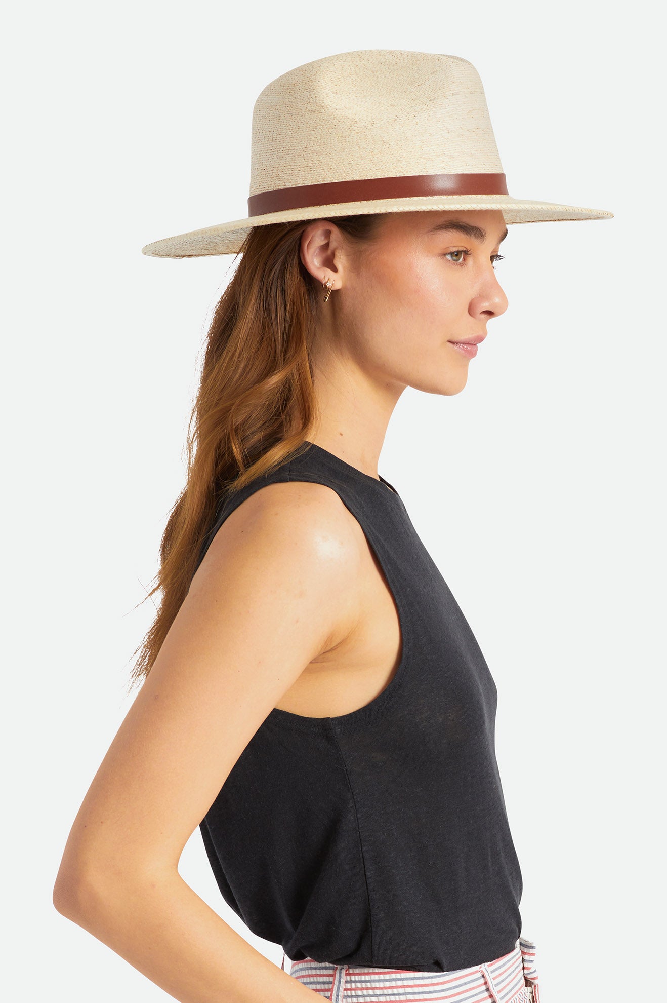 Dámské Klobouky Brixton Field Proper Straw Hat Béžový | TOA245036