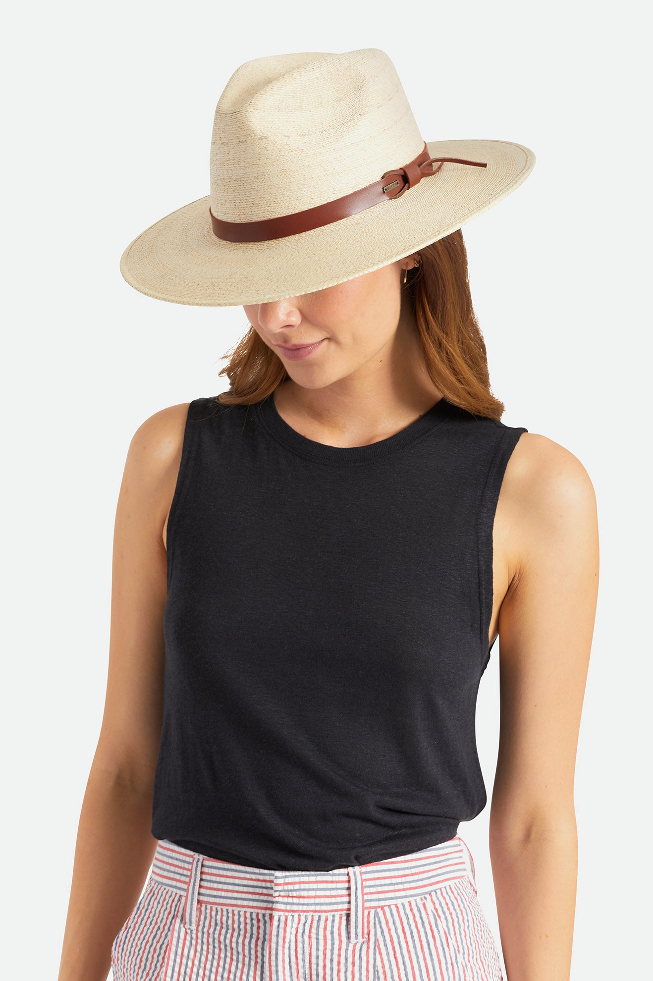 Dámské Klobouky Brixton Field Proper Straw Hat Béžový | TOA245036