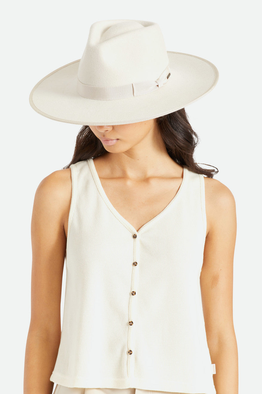 Dámské Klobouky Brixton Jo Rancher Hat Bílé | RMW051624