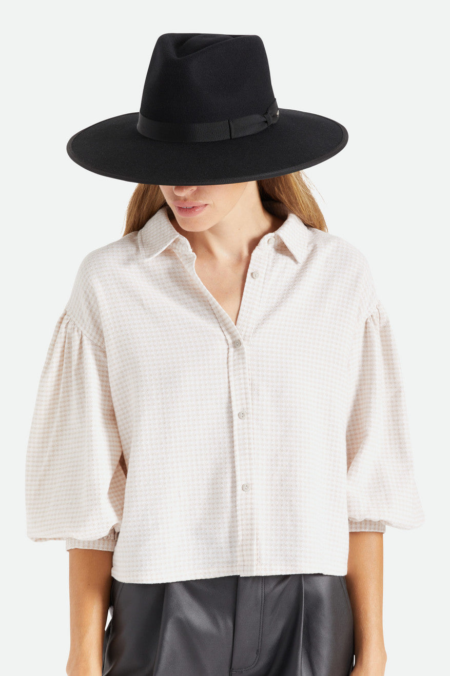 Dámské Klobouky Brixton Jo Rancher Hat Černé | JTK523896