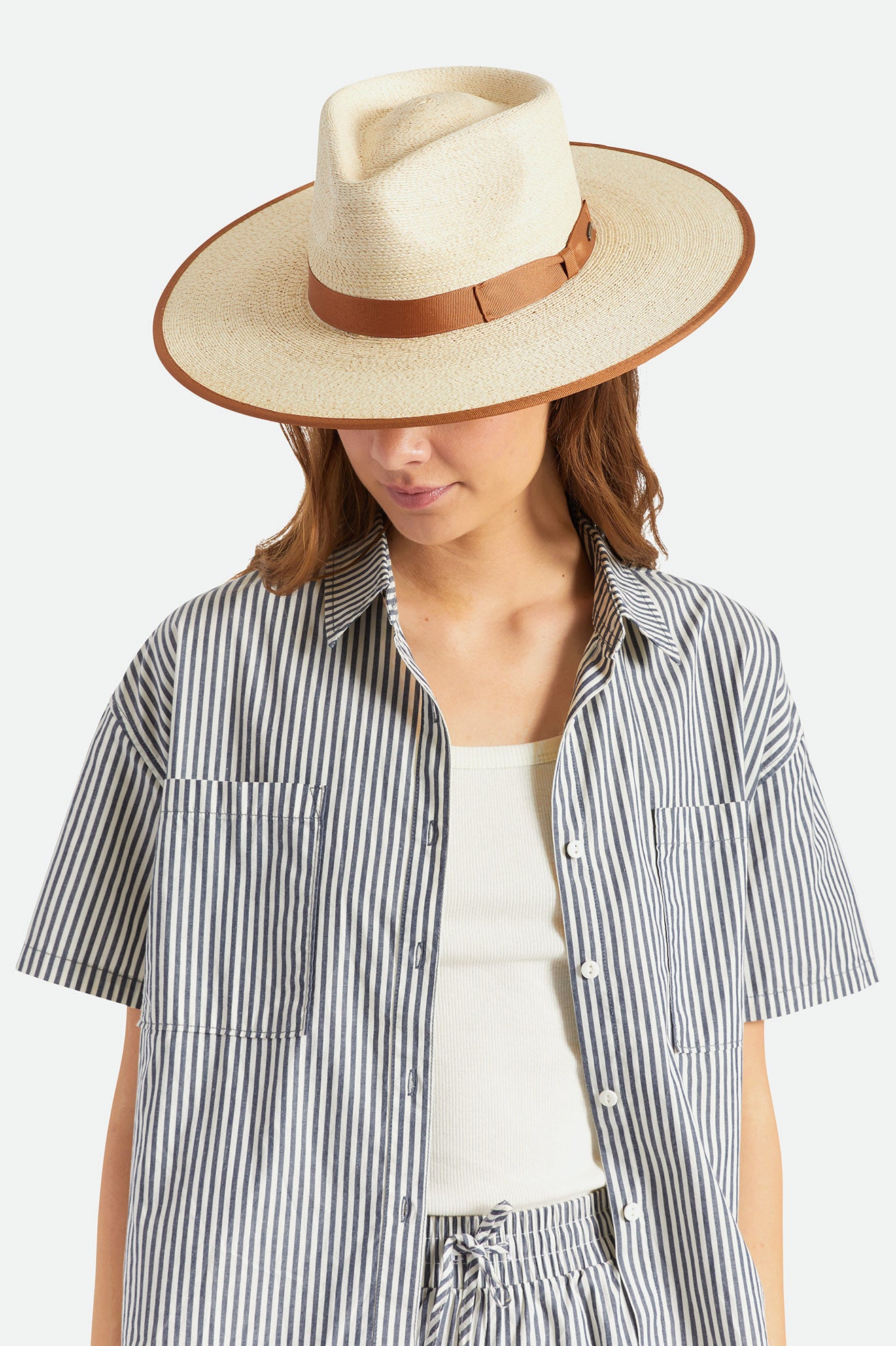 Dámské Klobouky Brixton Jo Straw Rancher Hat Béžový | LMP219450