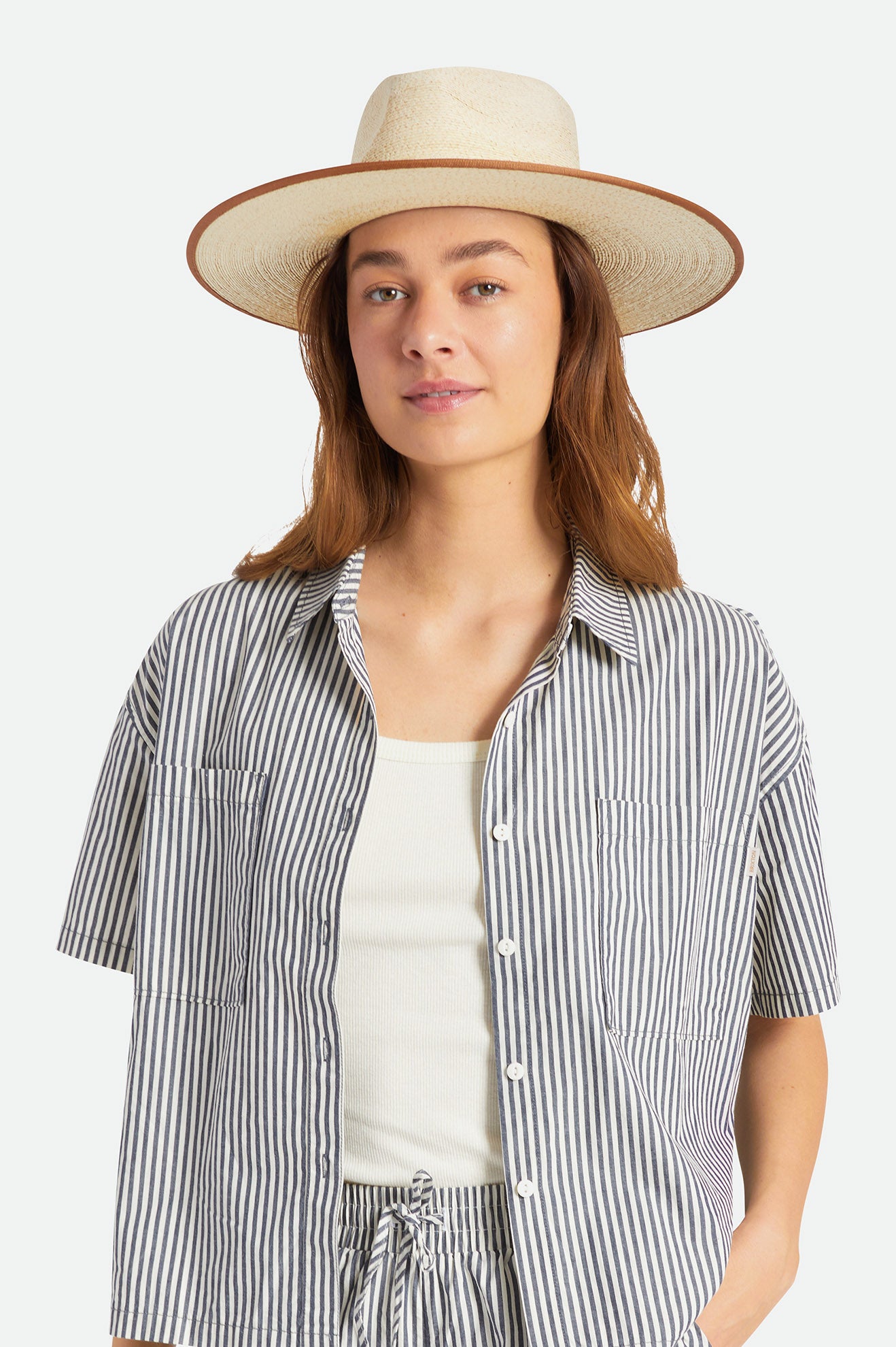 Dámské Klobouky Brixton Jo Straw Rancher Hat Béžový | LMP219450