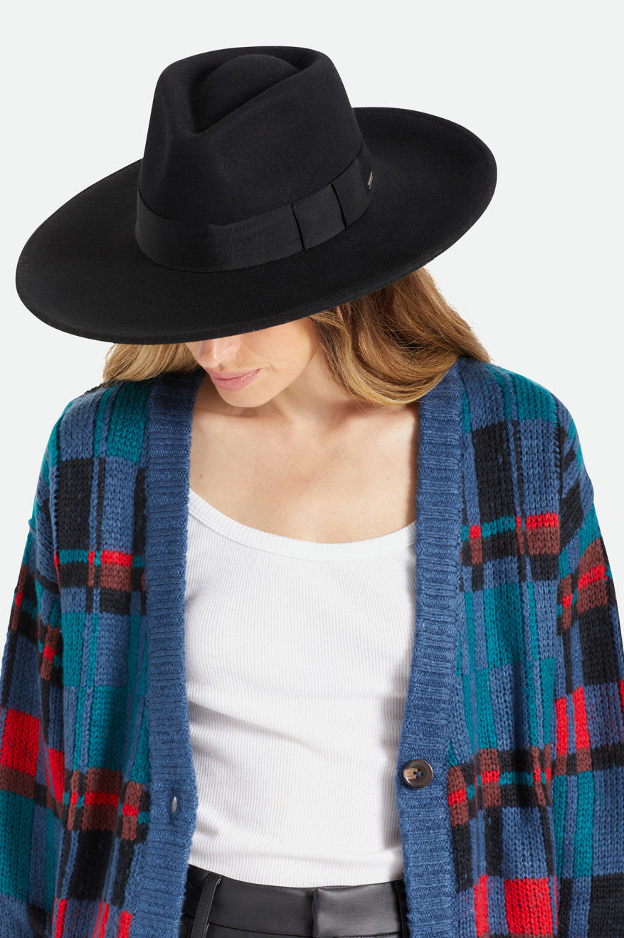 Dámské Klobouky Brixton Joanna Felt Hat Černé | MNO802763