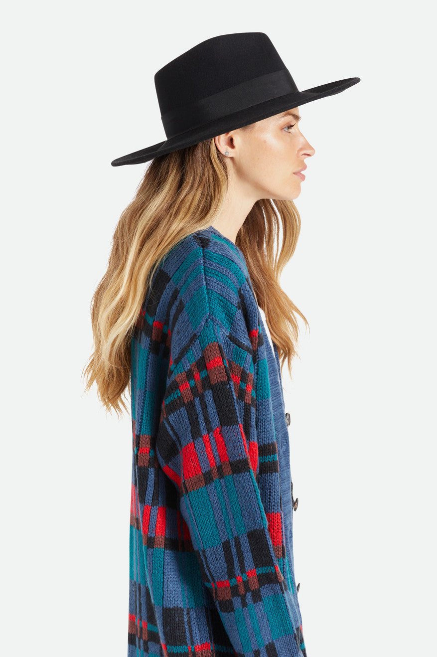 Dámské Klobouky Brixton Joanna Felt Hat Černé | MNO802763