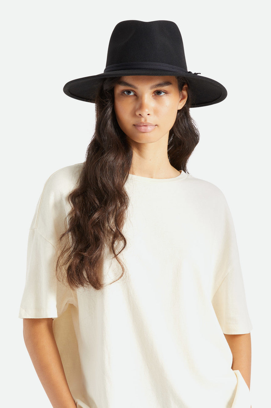 Dámské Klobouky Brixton Joanna Felt Packable Hat Černé | SBK924173