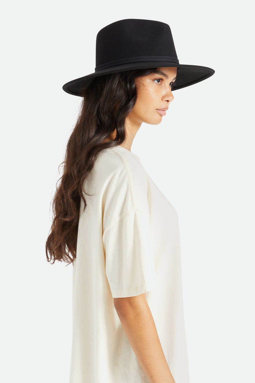 Dámské Klobouky Brixton Joanna Felt Packable Hat Černé | SBK924173