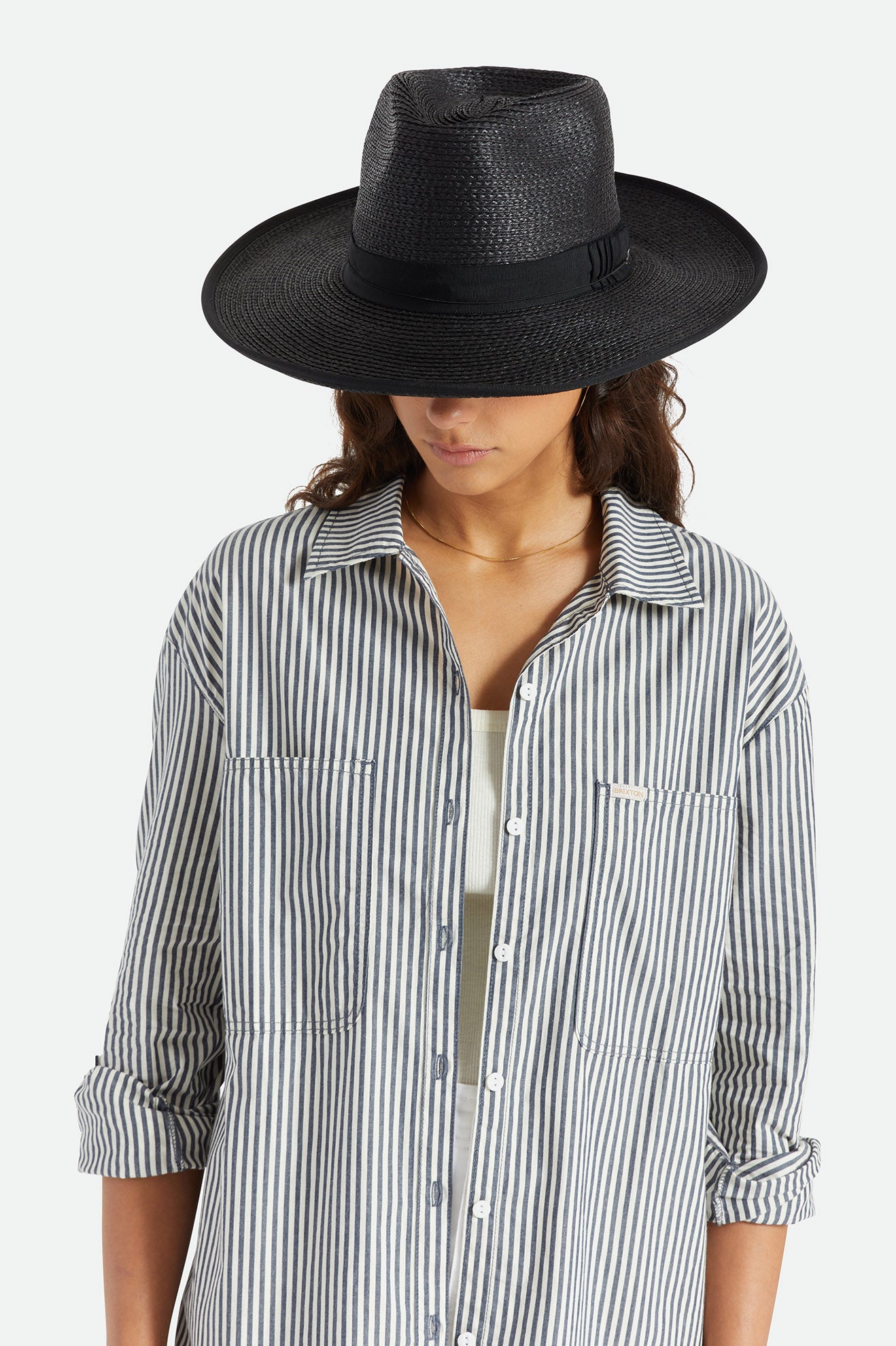 Dámské Klobouky Brixton Reno Straw Hat Černé | XAK872501