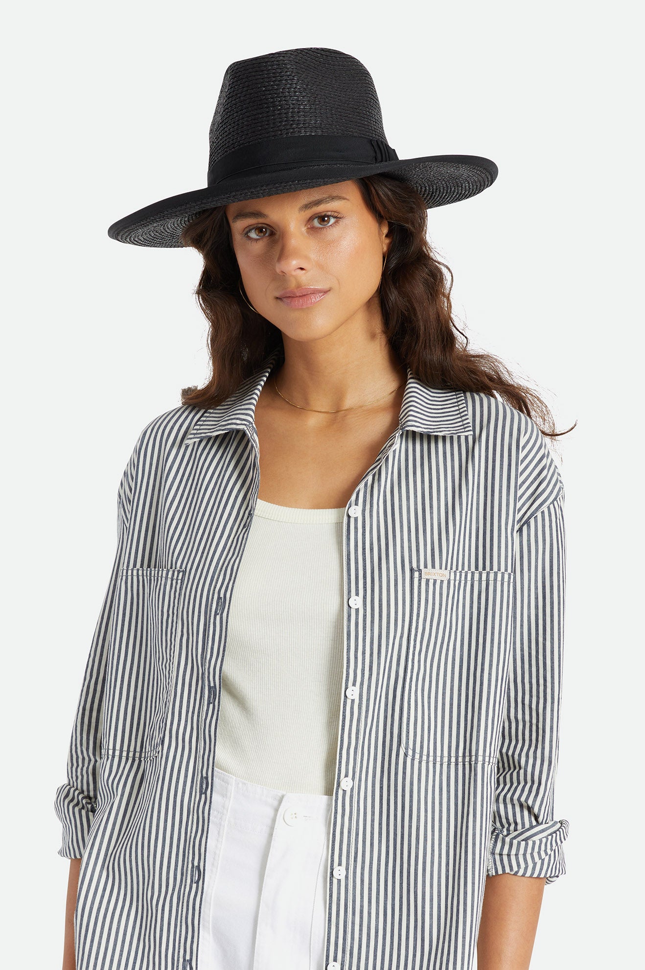 Dámské Klobouky Brixton Reno Straw Hat Černé | XAK872501