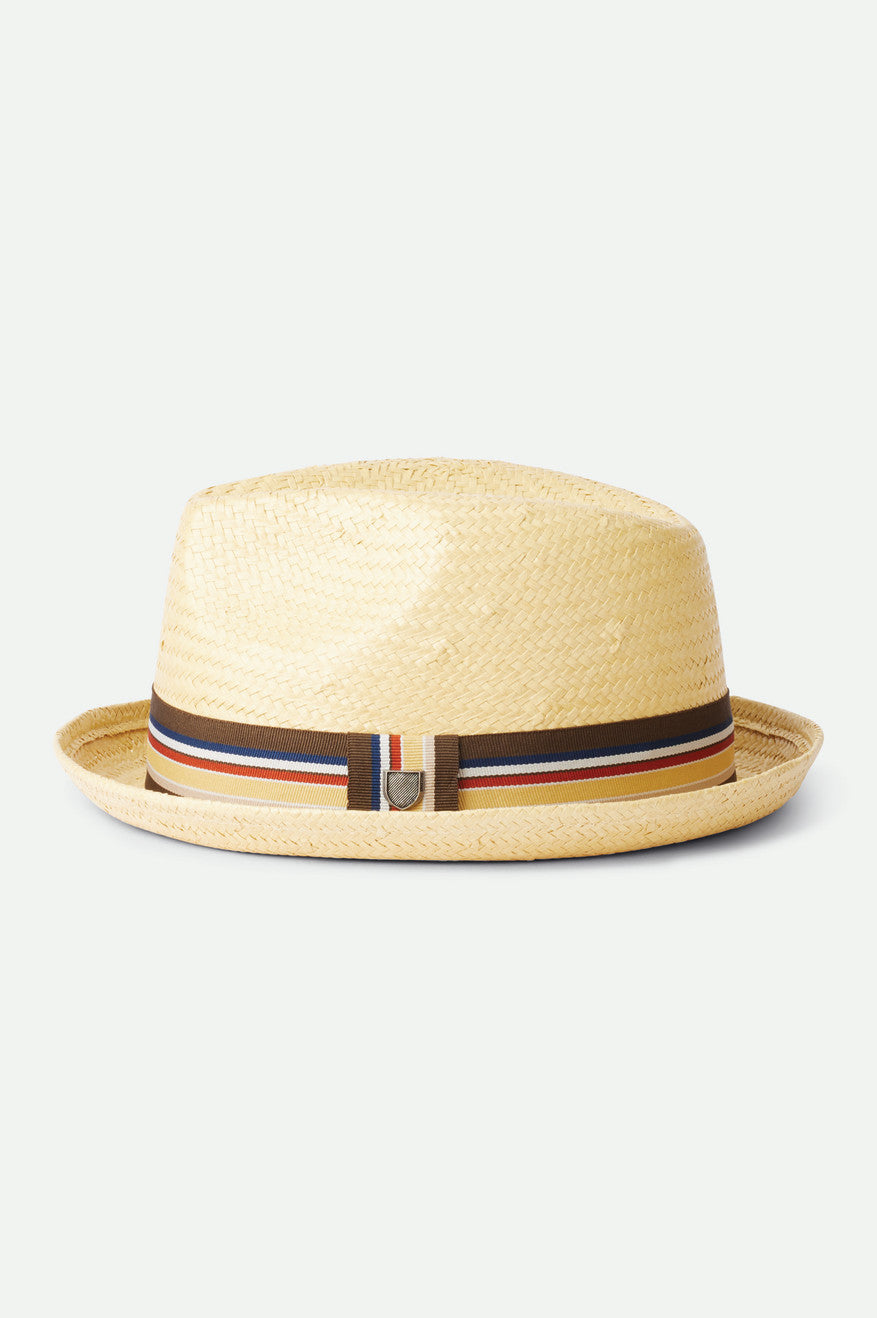 Dámské Slaměné Klobouky Brixton Castor Fedora Hnědé | EQW468135