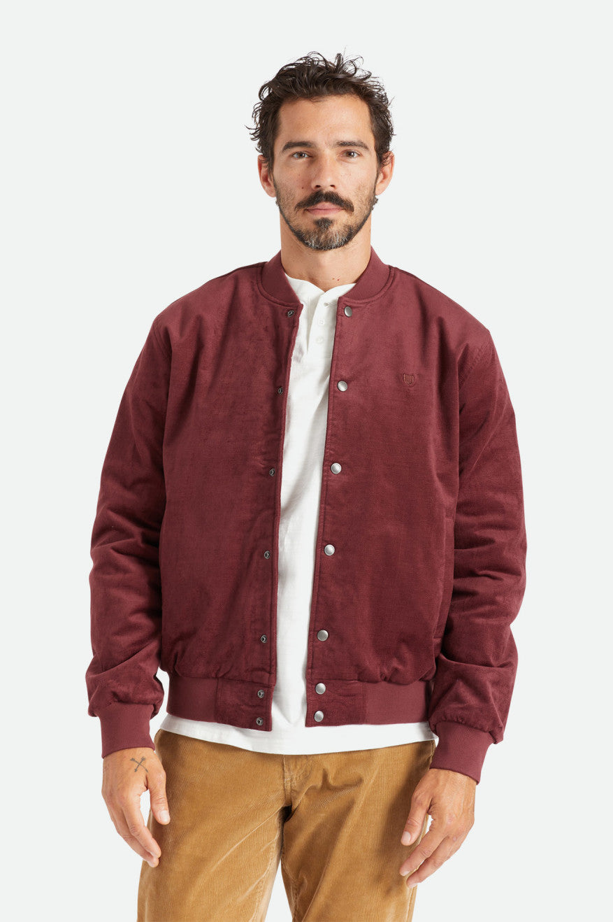 Pánské Bundy Brixton Dillinger Bomber Červené | BGW703592