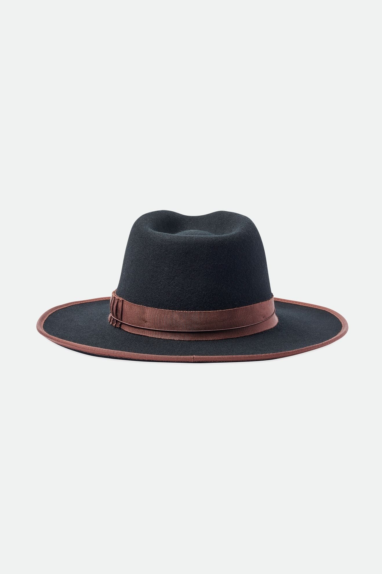 Pánské Fedoras Brixton Reno Černé Hnědé | UNQ286371