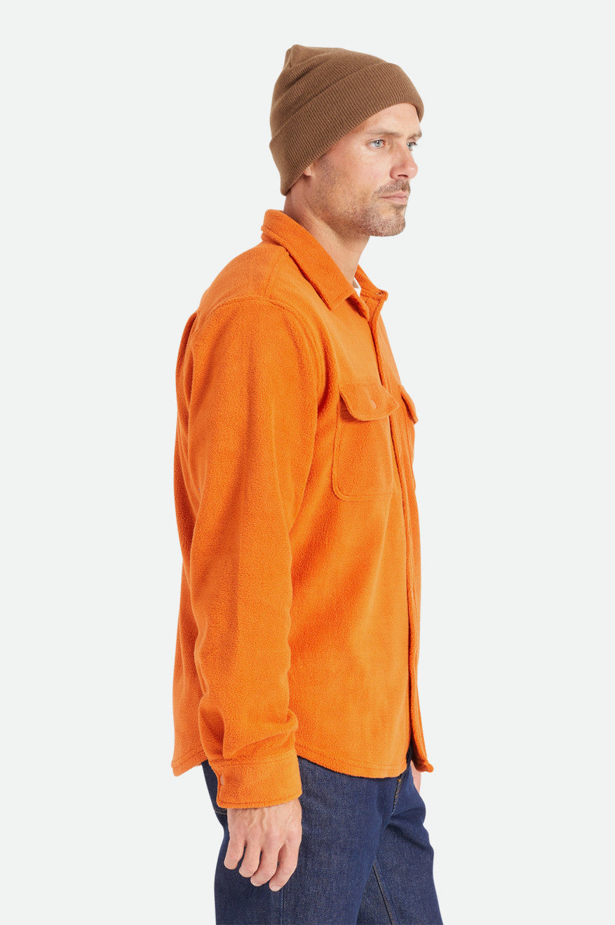 Pánské Flanelové Topy Brixton Bowery L/S Arctic Stretch Fleece Oranžové | MZC967104