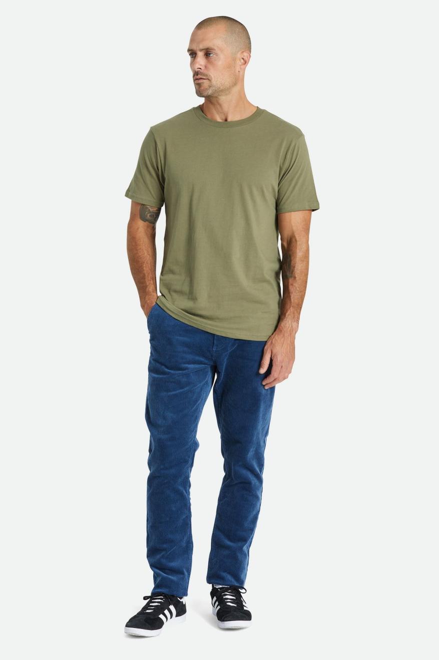 Pánské Kalhoty Brixton Choice Chino Regular Blankyt | VEO065793