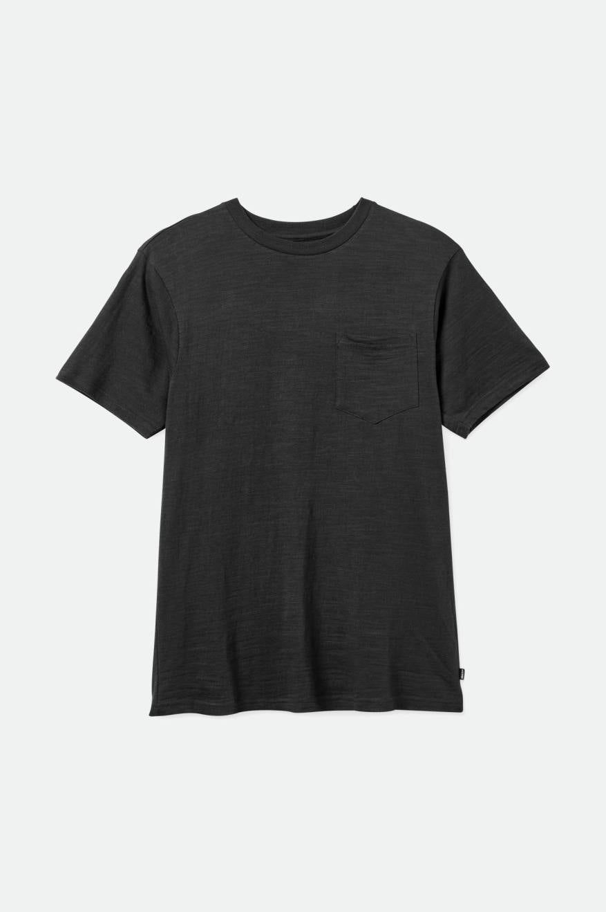 Pánské Knitwear Brixton Basic Slub S/S Pocket Černé | HKM674190