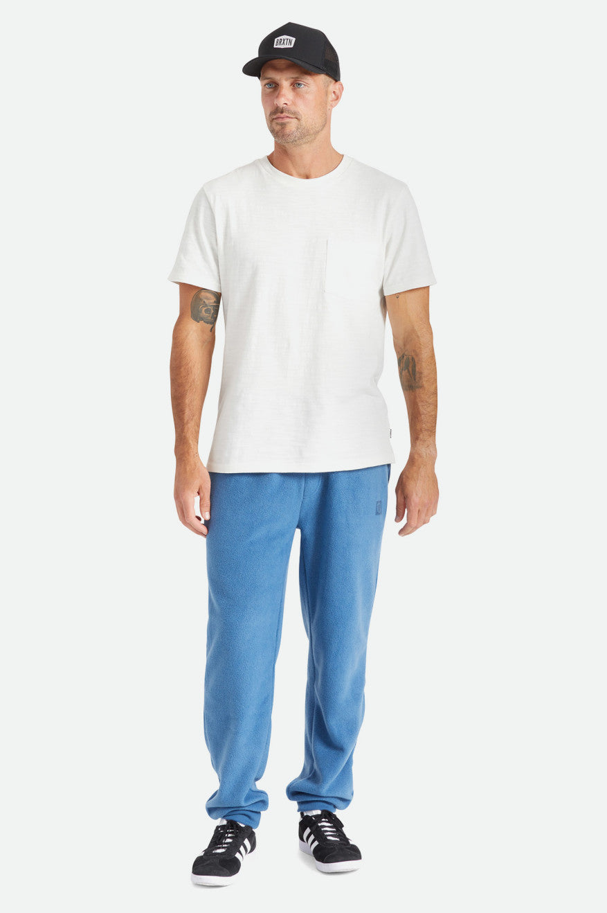 Pánské Knitwear Brixton Basic Slub S/S Pocket Bílé | RMV603854