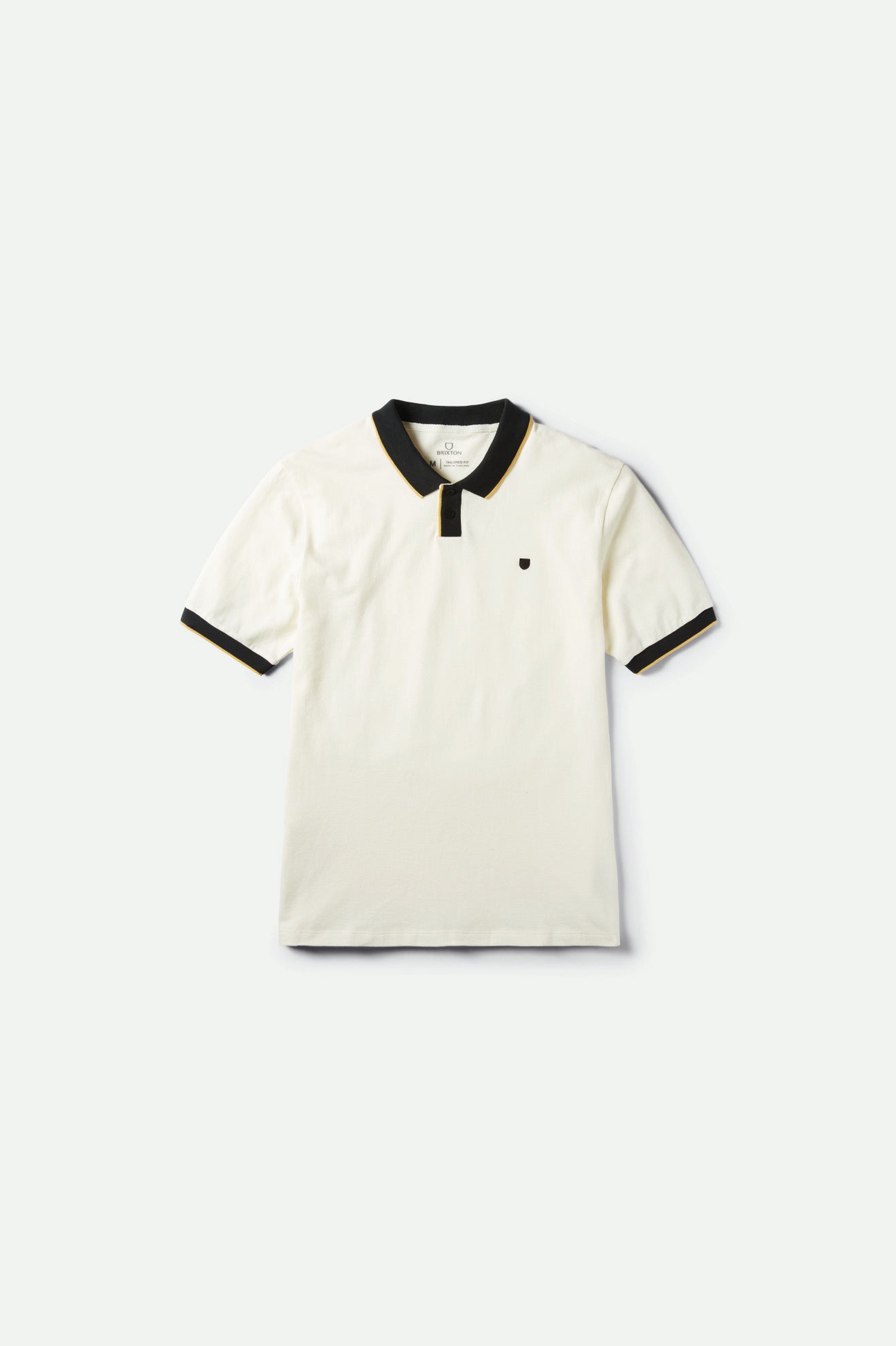 Pánské Knitwear Brixton Proper S/S Polo Bílé Černé | ZQX043529