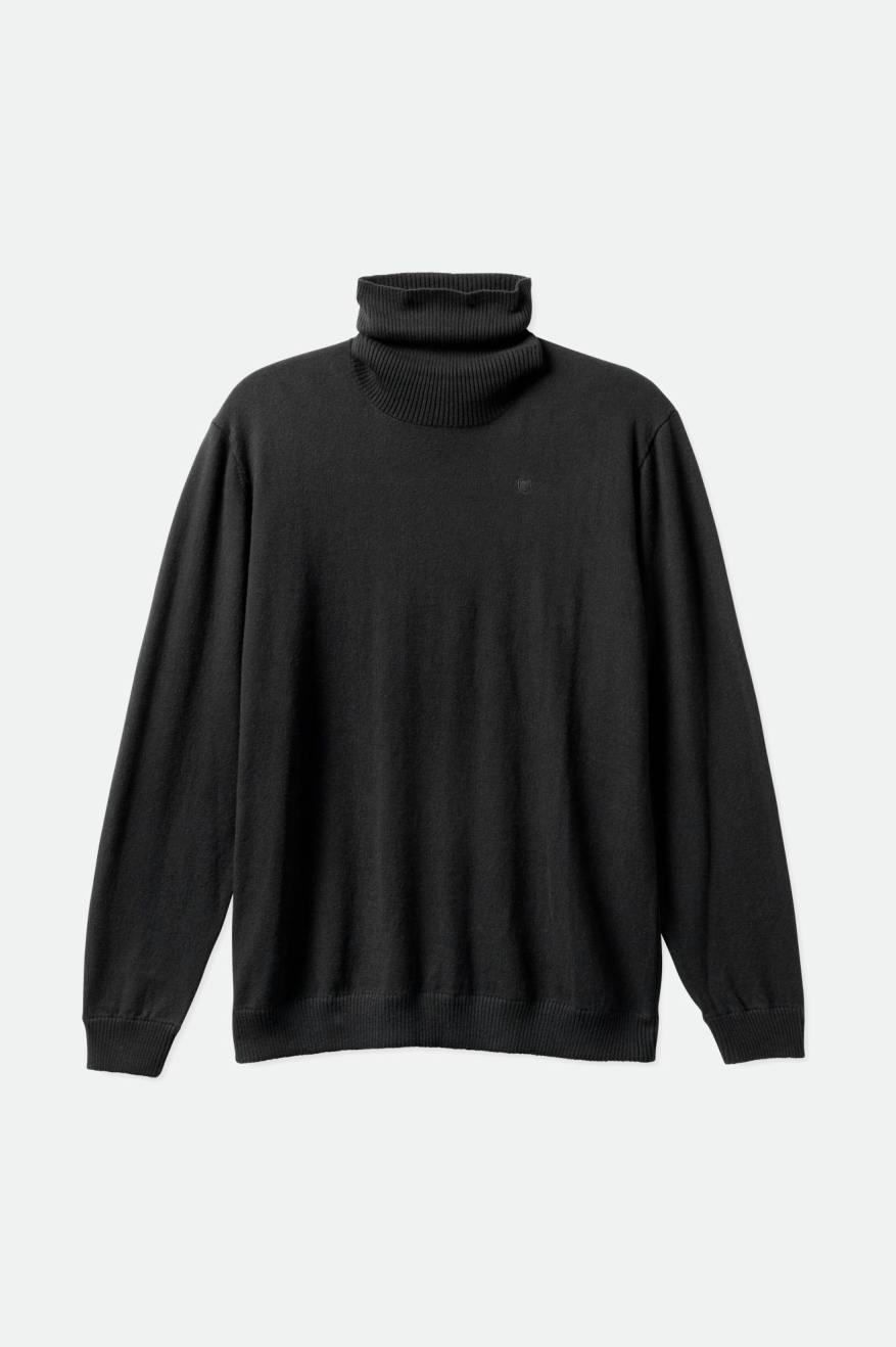 Pánské Knitwear Brixton Reserve Cashmere L/S Turtleneck Černé | CKR743052