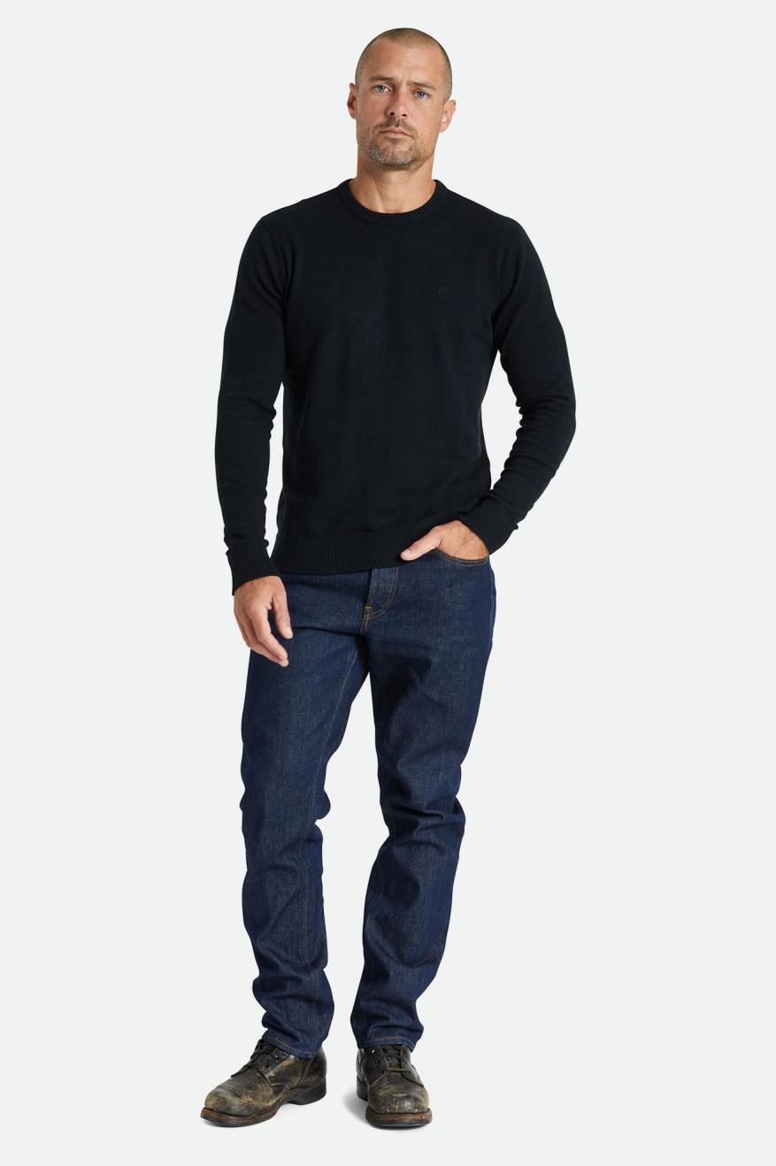 Pánské Knitwear Brixton Reserve Cashmere Svetrové Černé | QAW564729