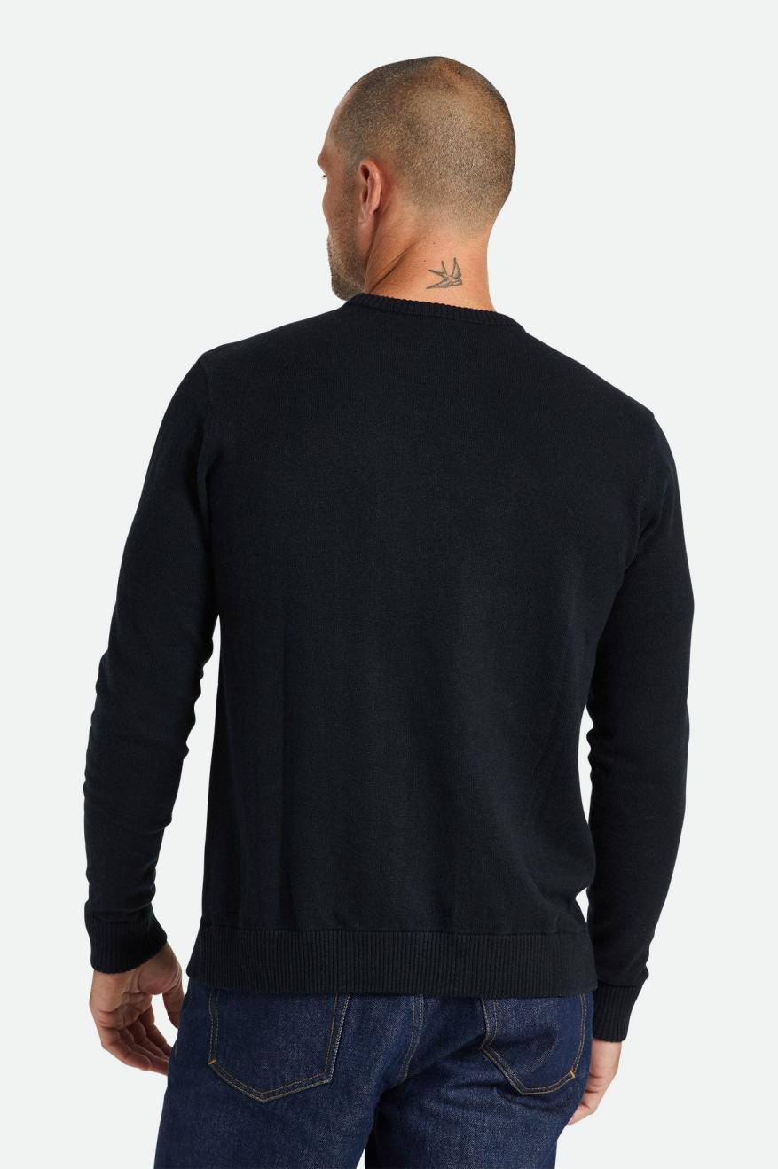 Pánské Knitwear Brixton Reserve Cashmere Svetrové Černé | QAW564729