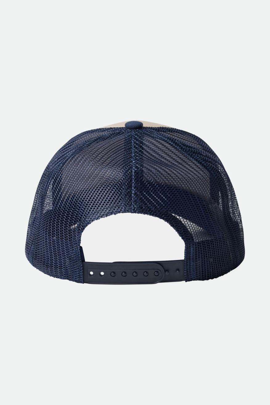 Pánské Čepice Brixton Rival Stamp NetPlus MP Trucker Hat Tmavě Blankyt | FPI154738