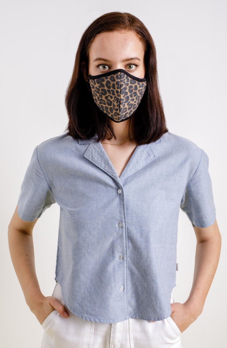 Unisex Maska Brixton Antimicrobial 4-Way Stretch Leopard | GQL132749