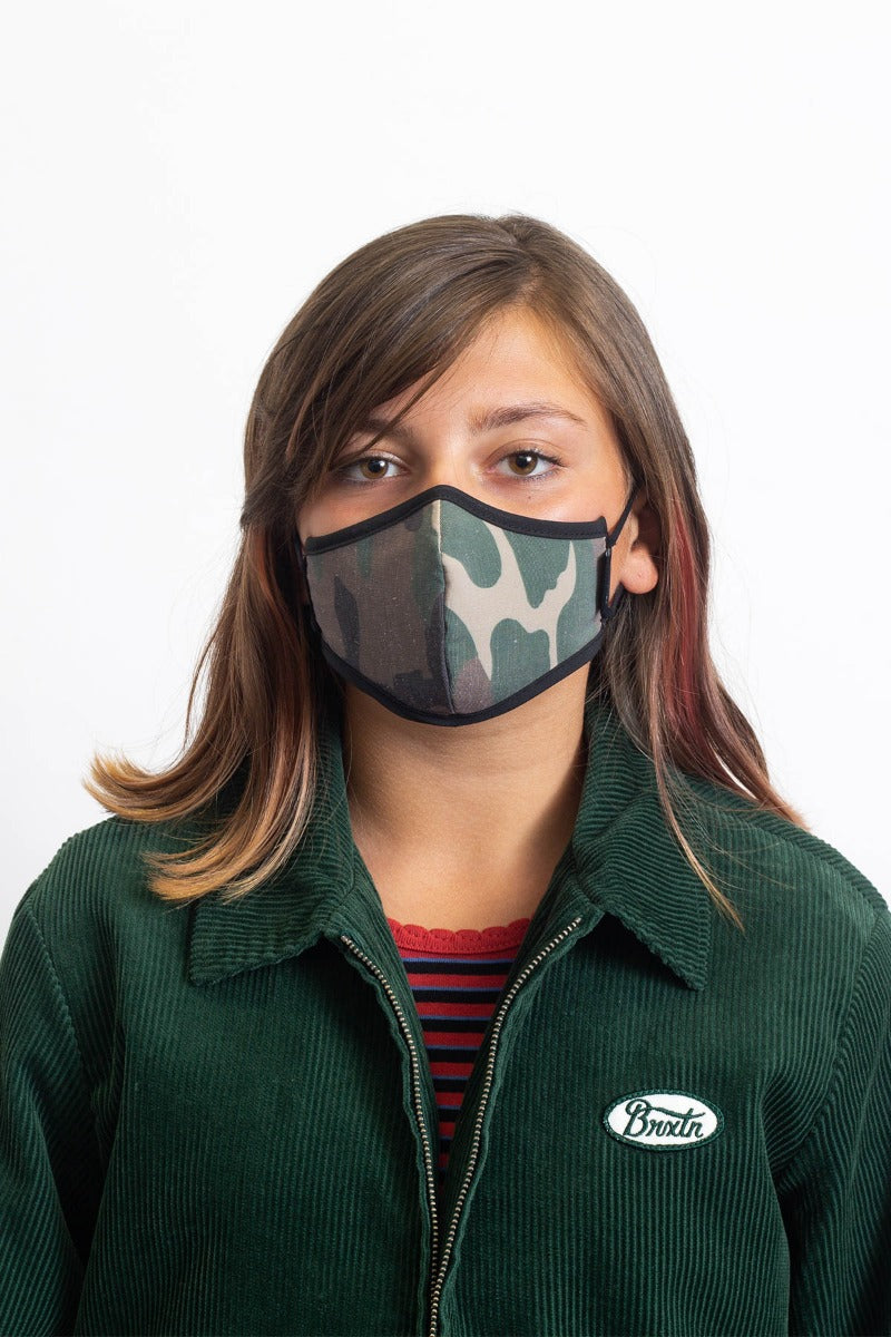 Unisex Maska Brixton Youth Antimicrobial Maskáčové | JYW730425