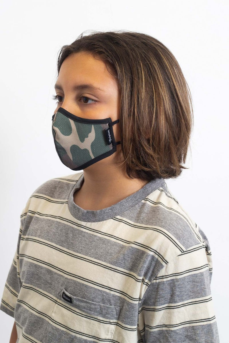 Unisex Maska Brixton Youth Antimicrobial Maskáčové | JYW730425