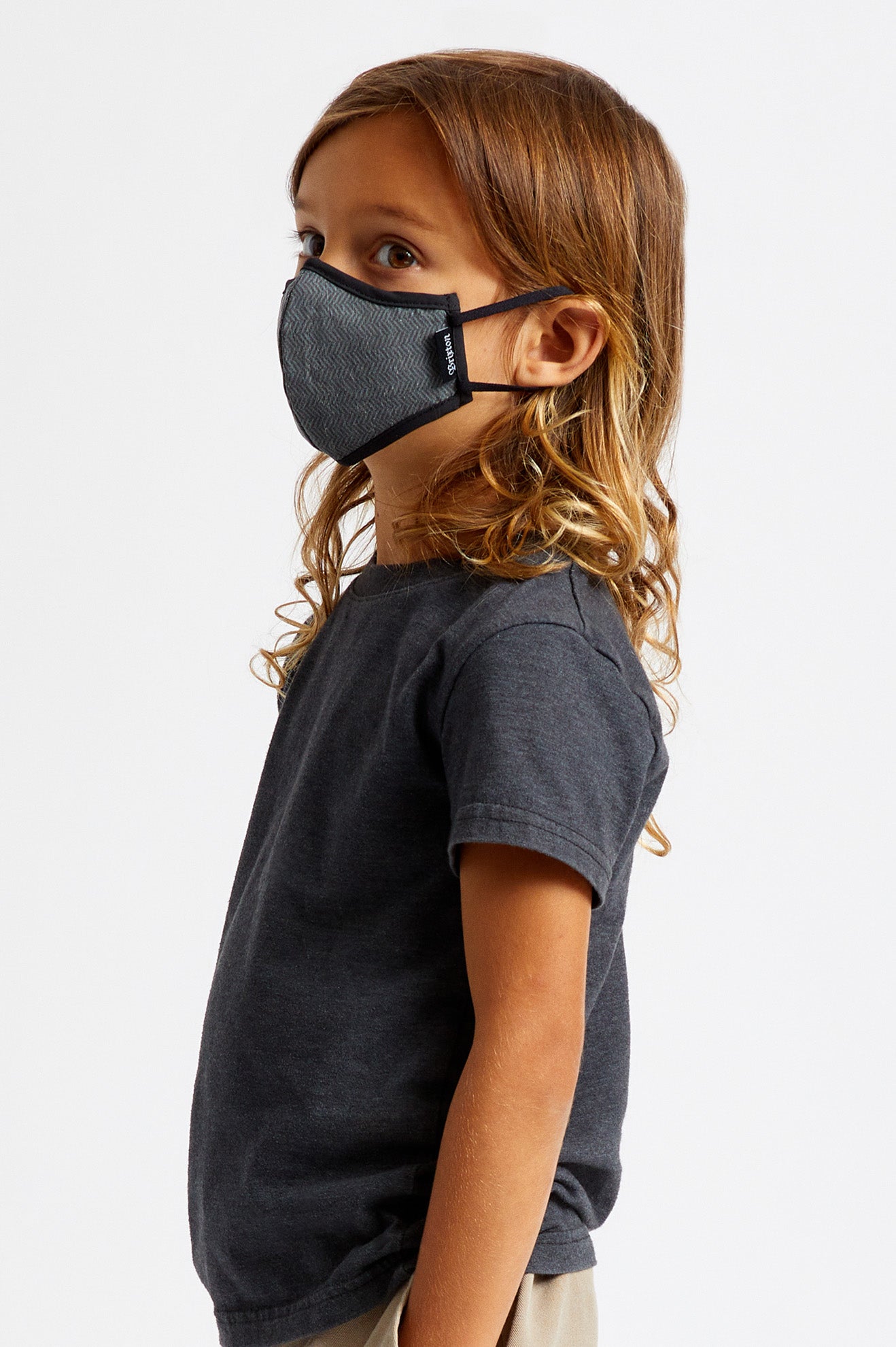 Unisex Maska Brixton Youth Antimicrobial Černé | WUY901428