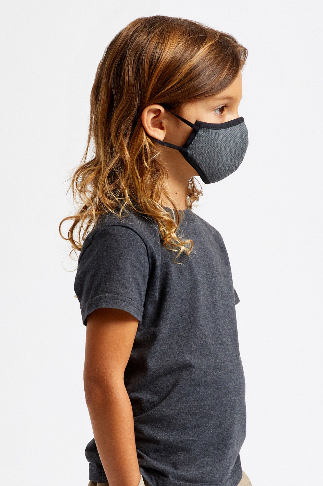 Unisex Maska Brixton Youth Antimicrobial Černé | WUY901428